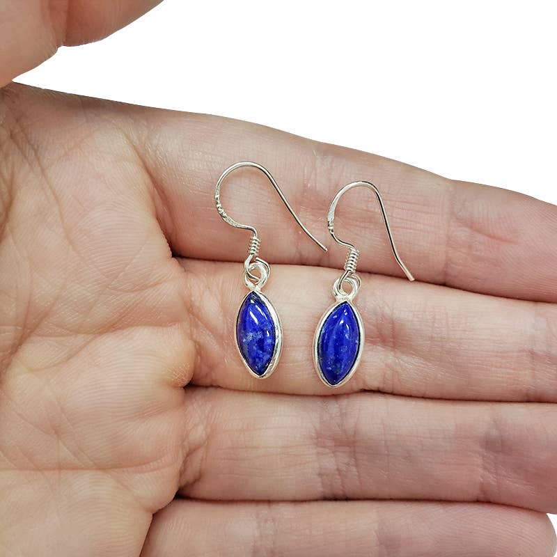 Lapis Sterling Silver Dangle Earrings