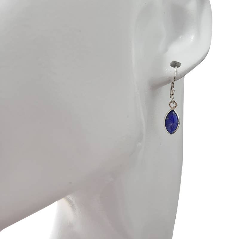 Lapis Sterling Silver Dangle Earrings