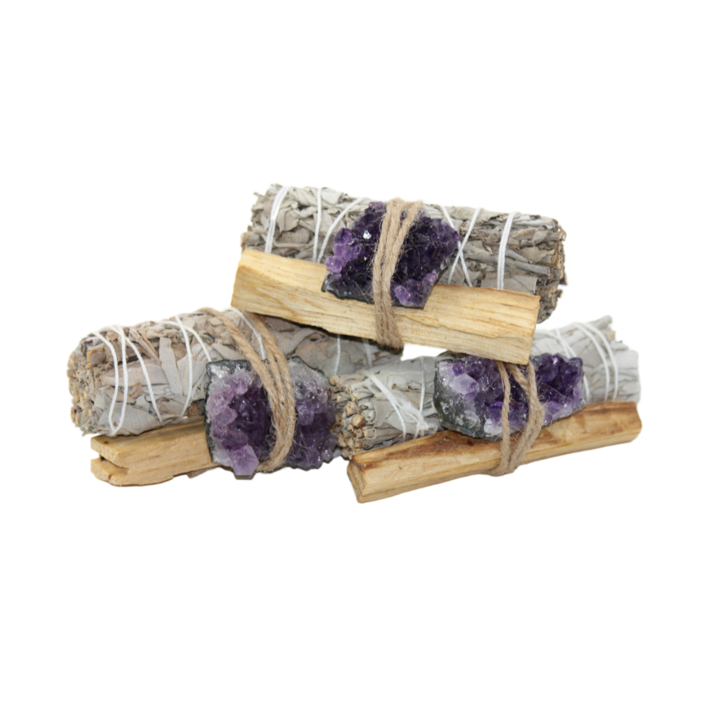 Sage Bundle - Amethyst Crystal