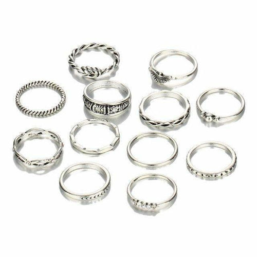 Bohemian Glow – 12-Piece Ring Collectio