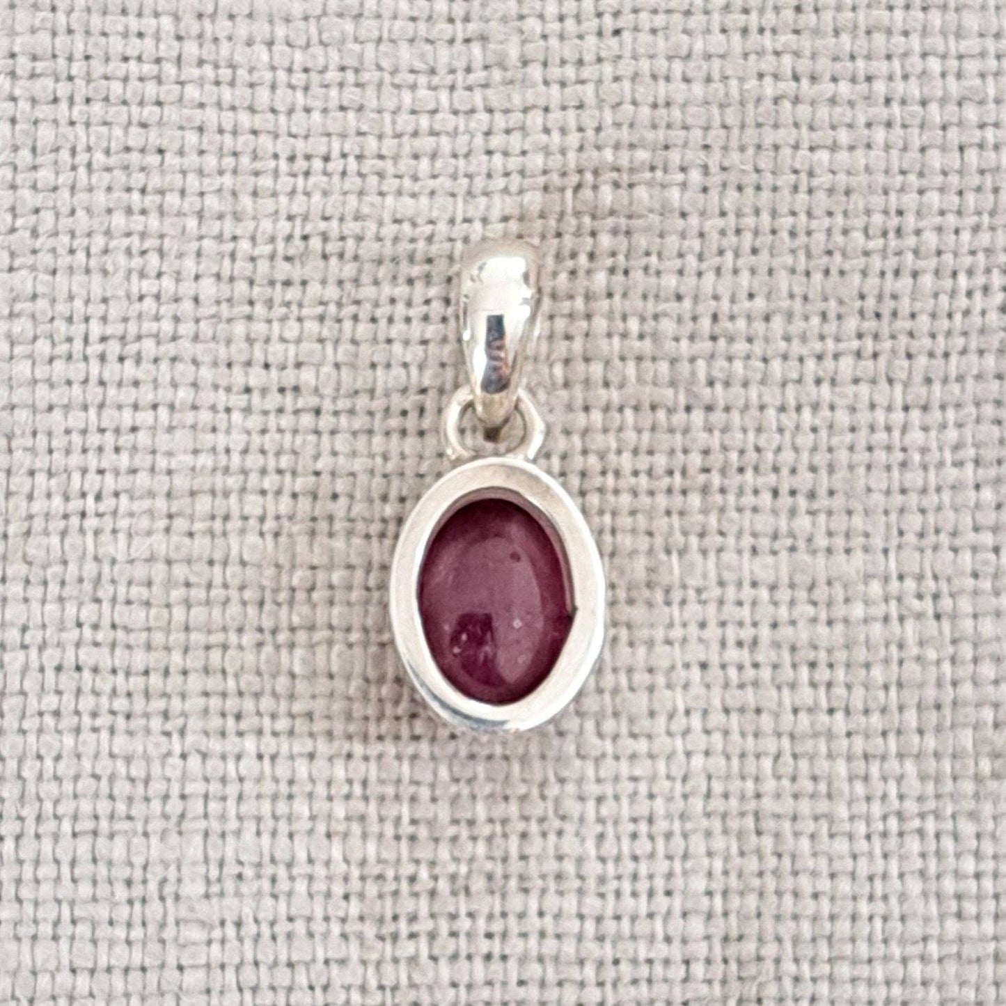 Ruby .925 Sterling Silver Necklace from Bali