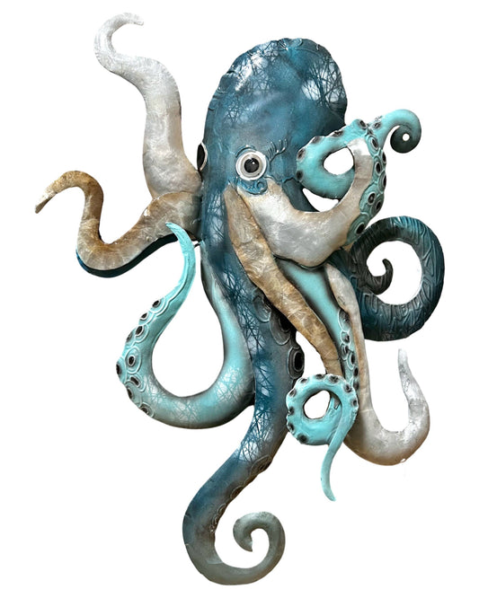 Capiz Shell & Metal Octopus Wall Art