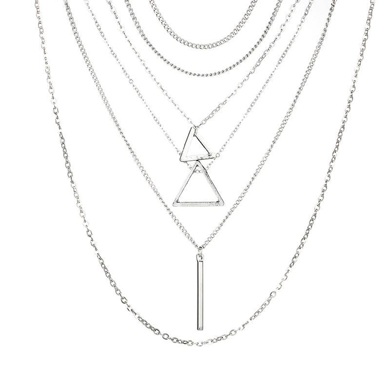 Urban Lines – Minimalist Triangle Necklace