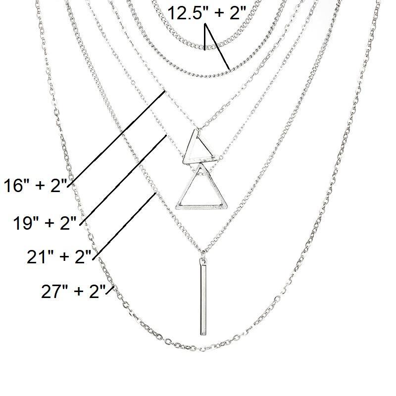 Urban Lines – Minimalist Triangle Necklace